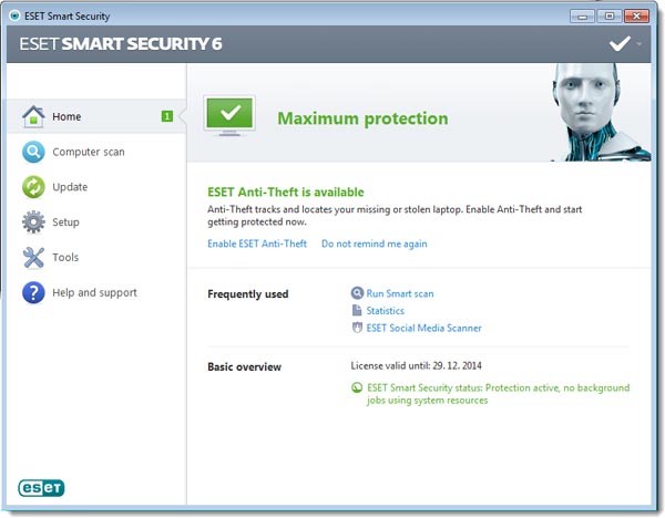 آنتی ویروس ESET Smart Security 6